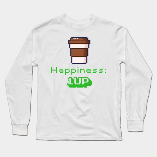 Happiness is Coffee Long Sleeve T-Shirt by EmmyJ